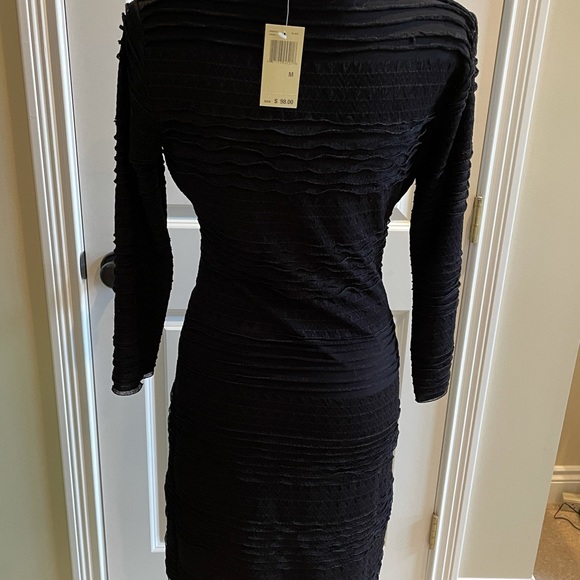 NWT Max Studio Three Quarter Sleeve Black Dress - Picture 2 of 15